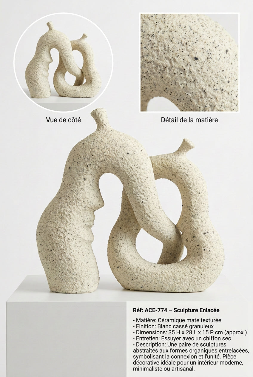 Sculpture Décorative « L’Alliance » – Élégance & Design Contemporain