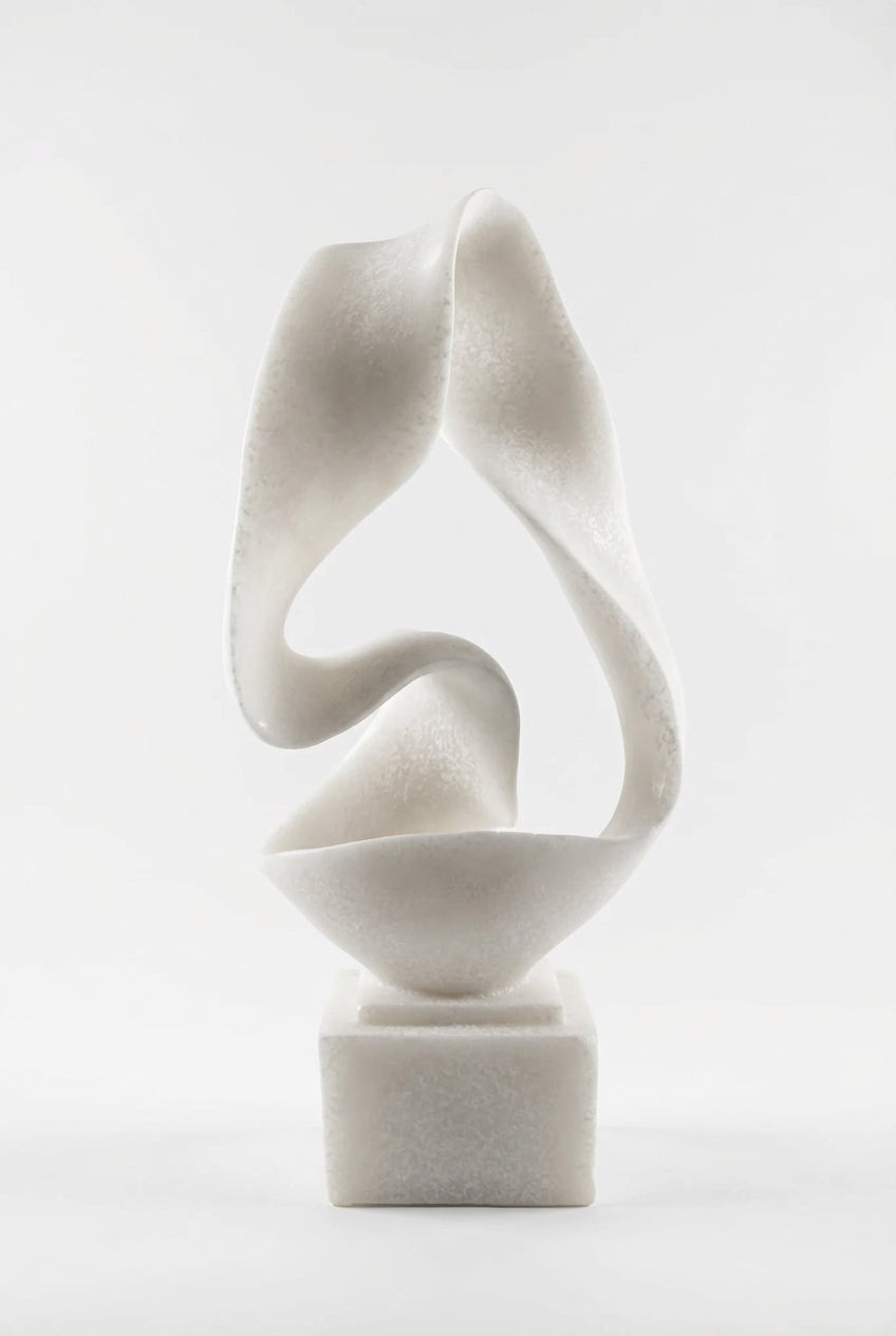 Sculpture Abstraite Ivoire – Élégance & Design Contemporain