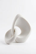 Sculpture Abstraite Organique – Pureté Ivoire
